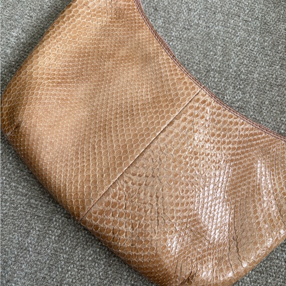 ✨GUCCI Y2K Tom Ford Era Tan Python Snake Pouchette Shoulder Bag - Picture 5 of 16